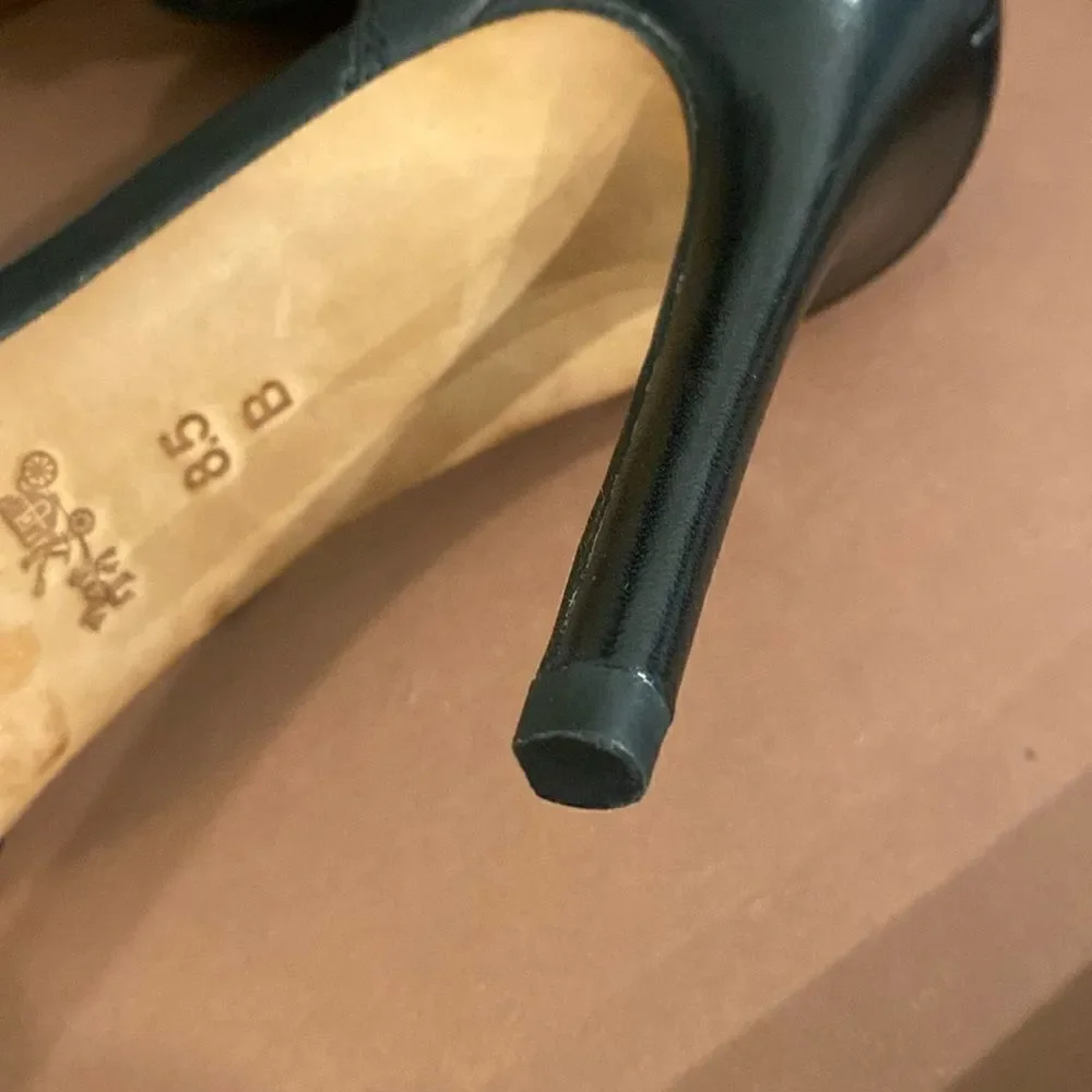 New Coach Houston Ocelot Calf Hair Calfskin Heels